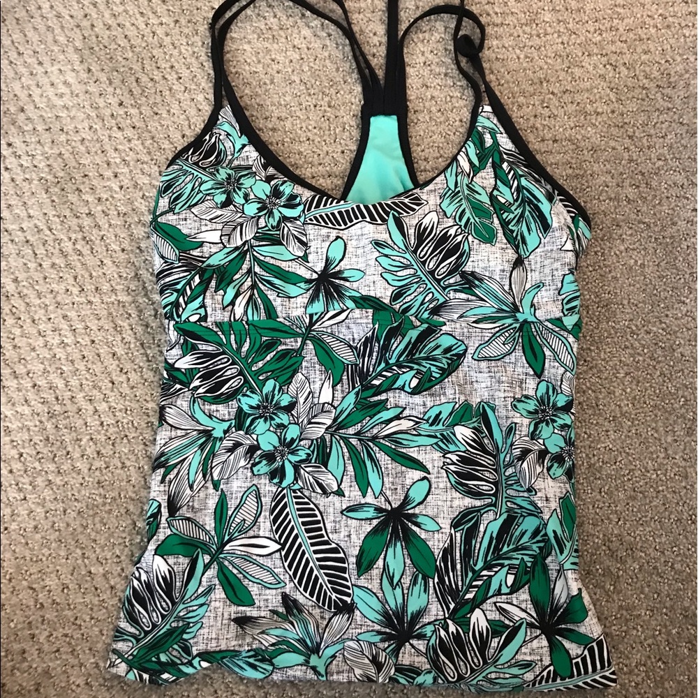 Tropical tankini top from Target- size M